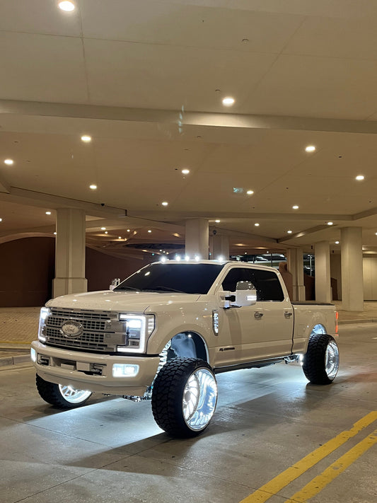 Quad Row White High Density Wheel Lights