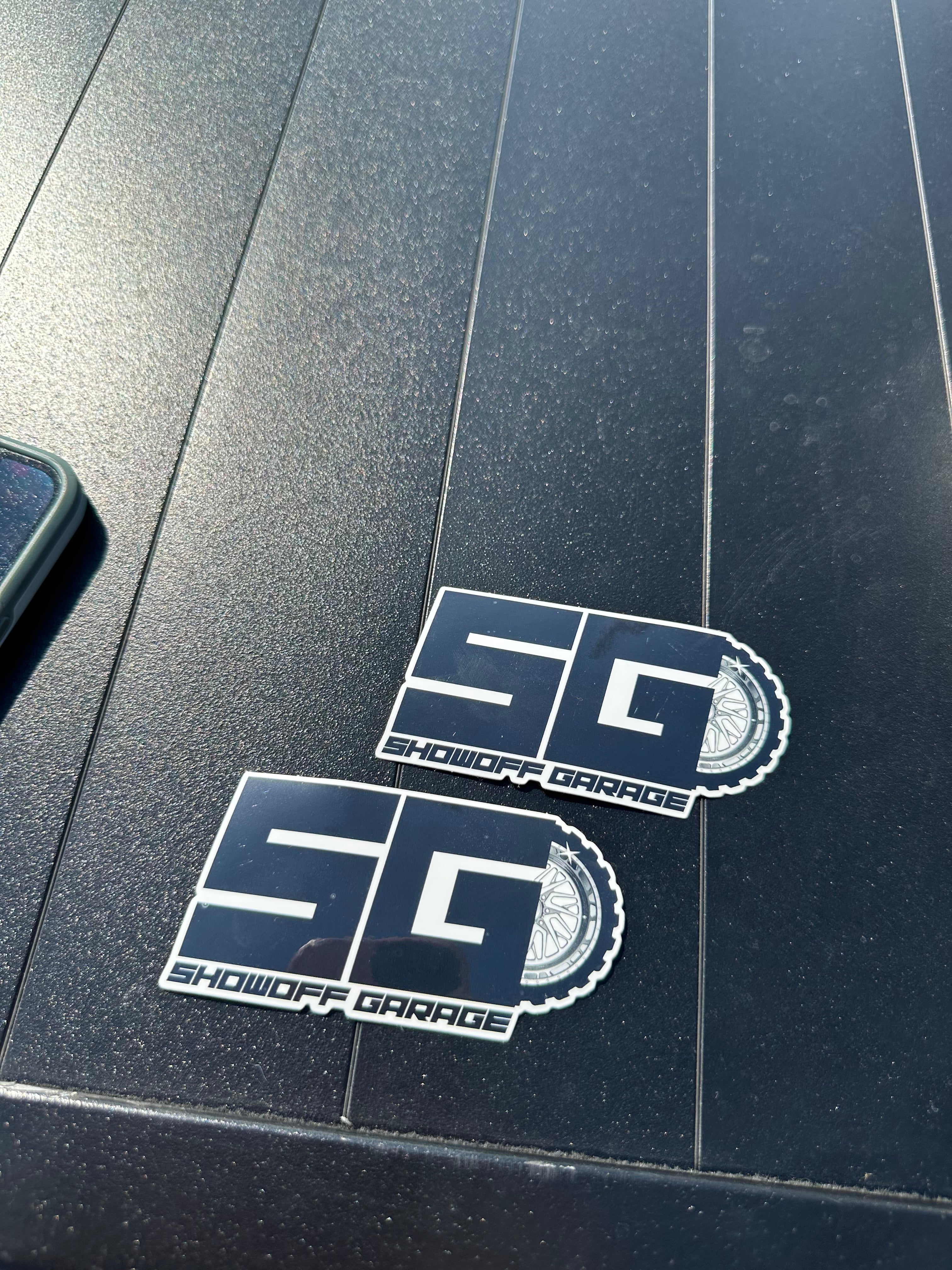 Small 4x2 SG Logo Sticker – Showoff Garage