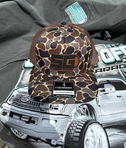 OG Woodland Camo Leather Patch Hat