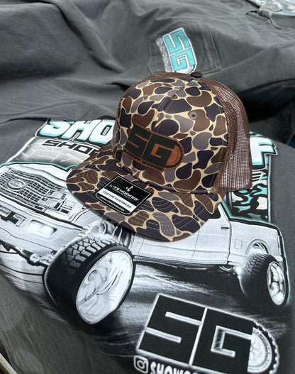 OG Woodland Camo Leather Patch Hat